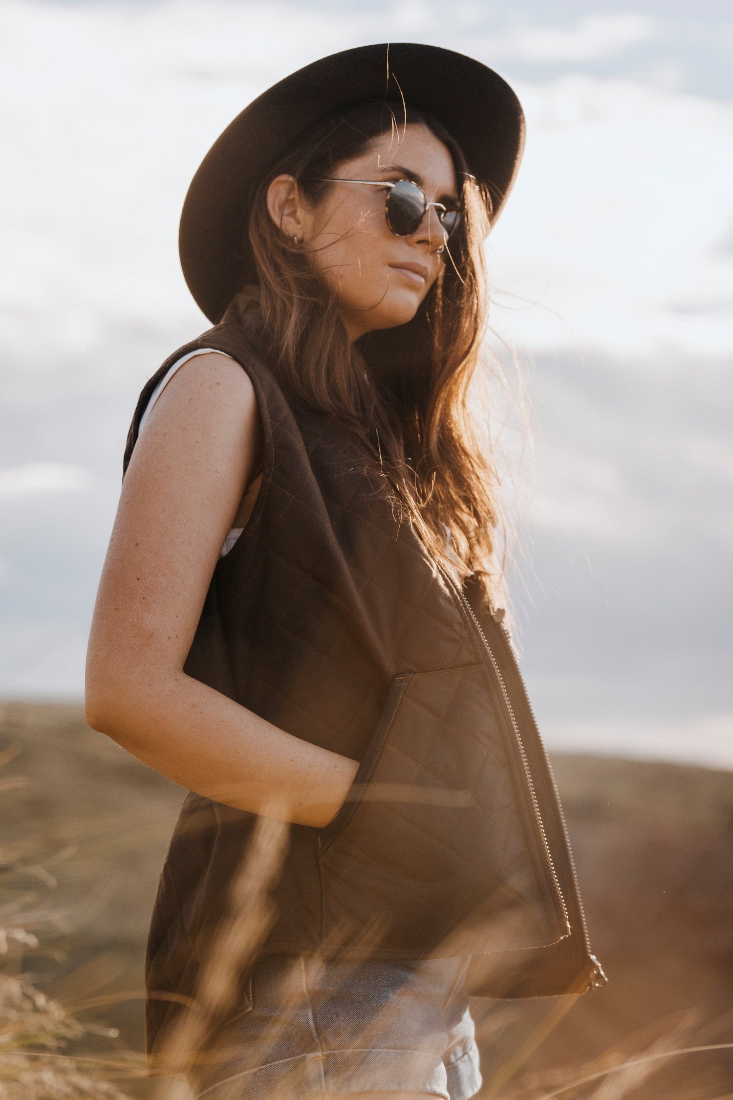 Outback Trading Co Melbourne Oilskin Vest