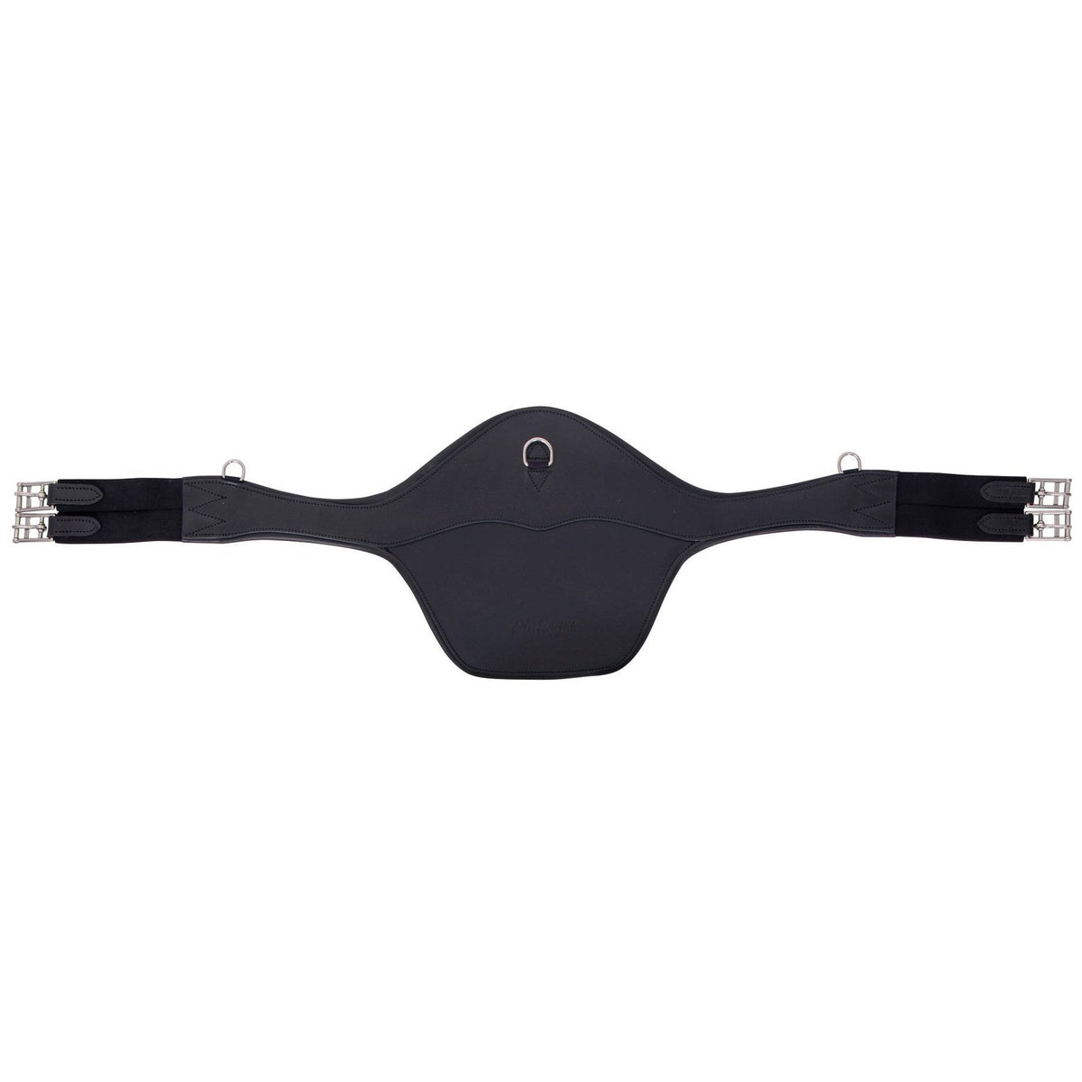 Platinum Anatomical Stud Girth - Black