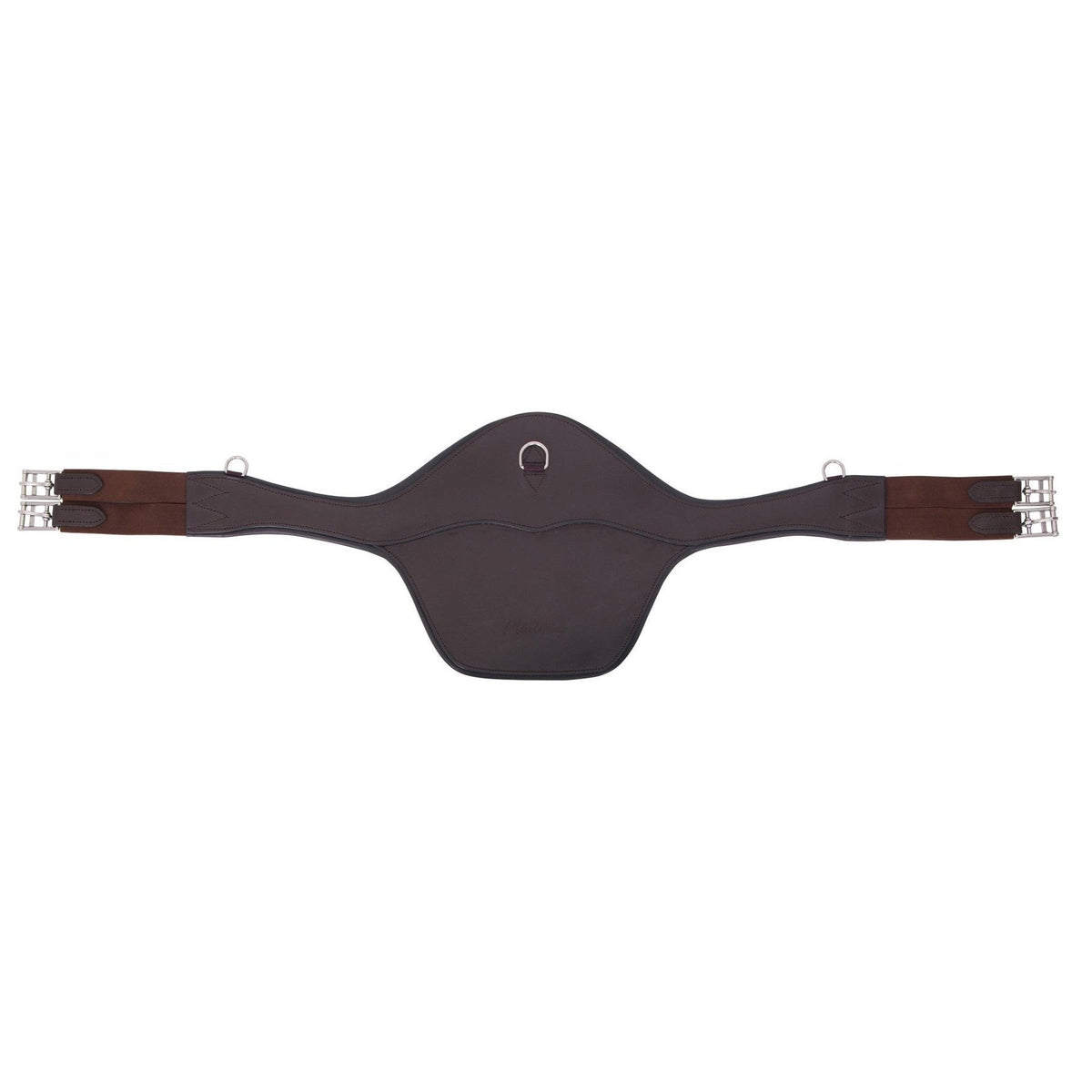 Platinum Anatomical Stud Girth - Brown