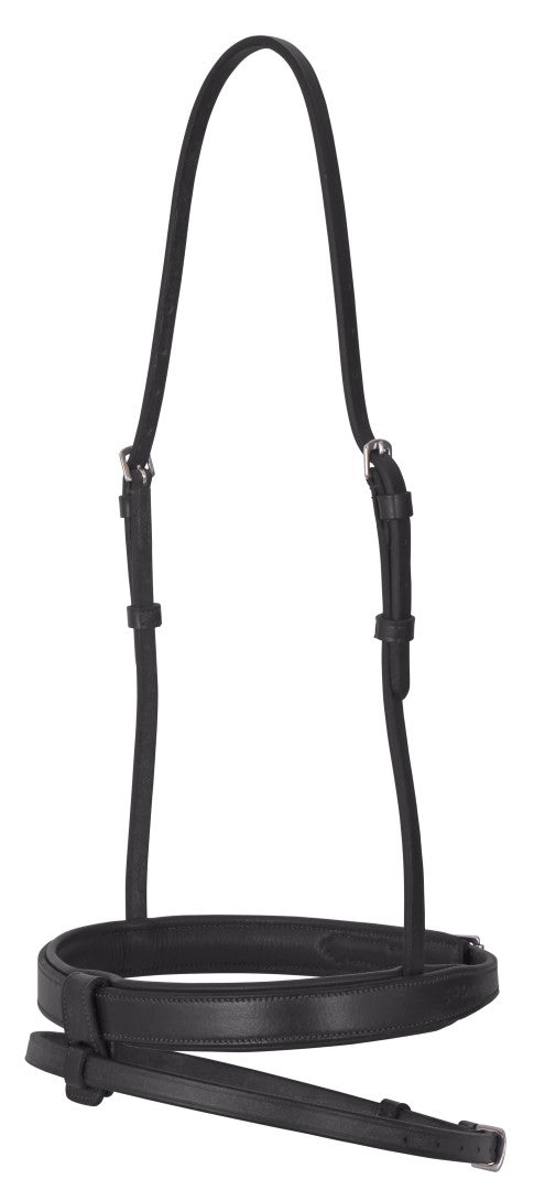 Platinum Flat Padded Noseband - Black
