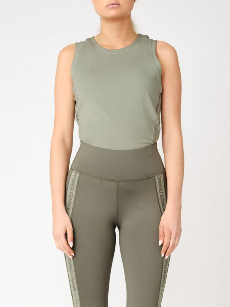 PS of Sweden Enya Sleeveless Base Layer - Khaki Green