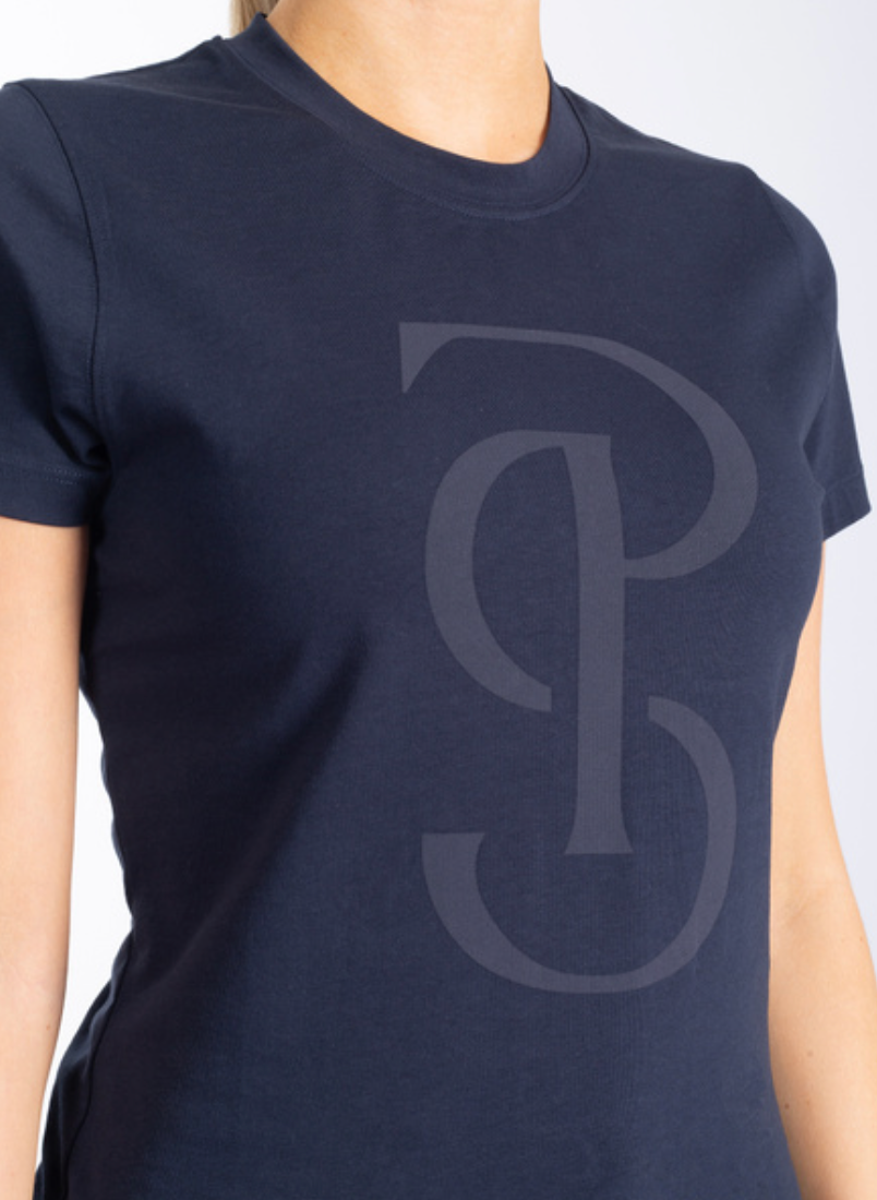 PS of Sweden Signature Womans Cotton Tee - Navy