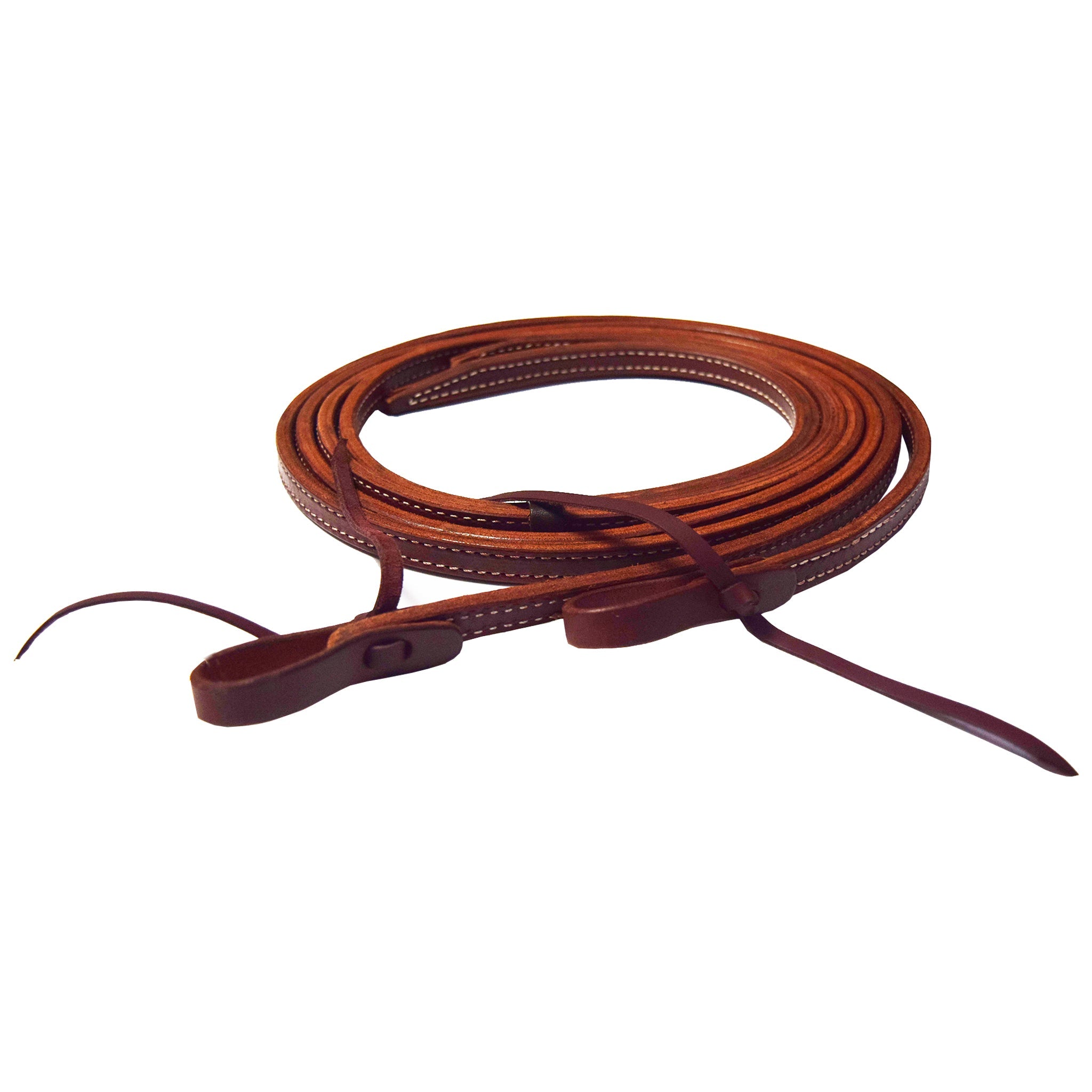 Ezy Ride Split Rein Stitched Weighted Latigo Leather