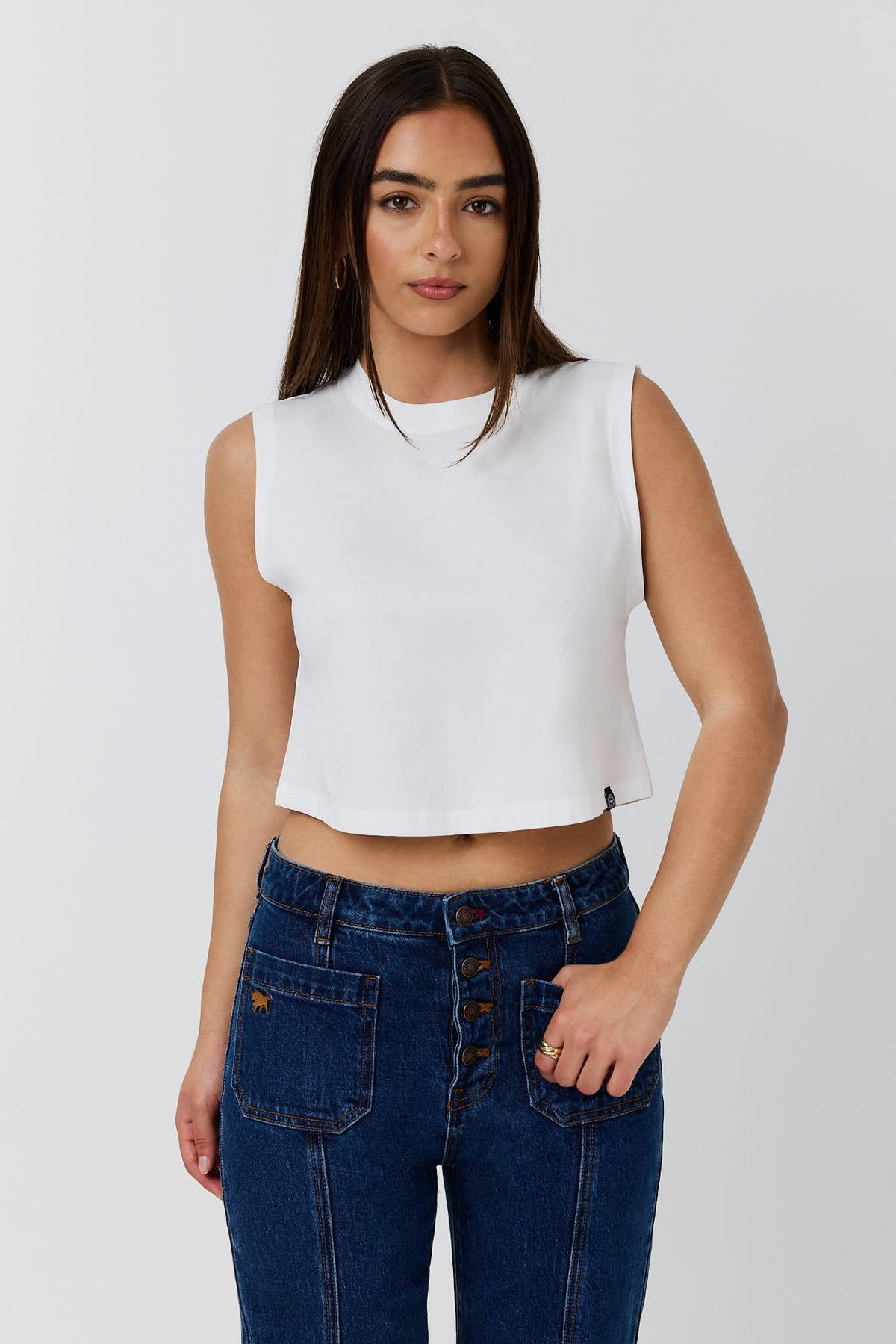Ringers Western Almost A Cowgirl Fashion Top - Off White