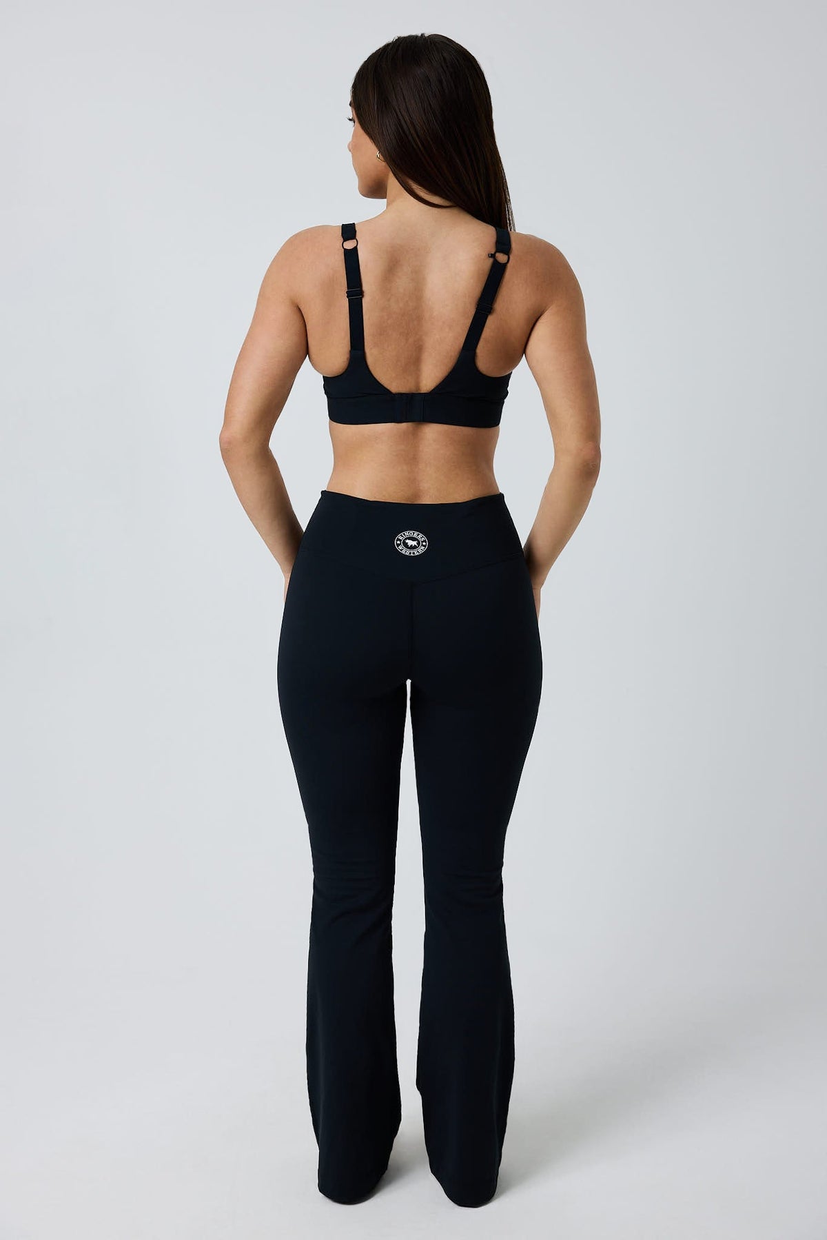 Ringers Western Anikafit Womens Bootleg Flare Legging - Black Back