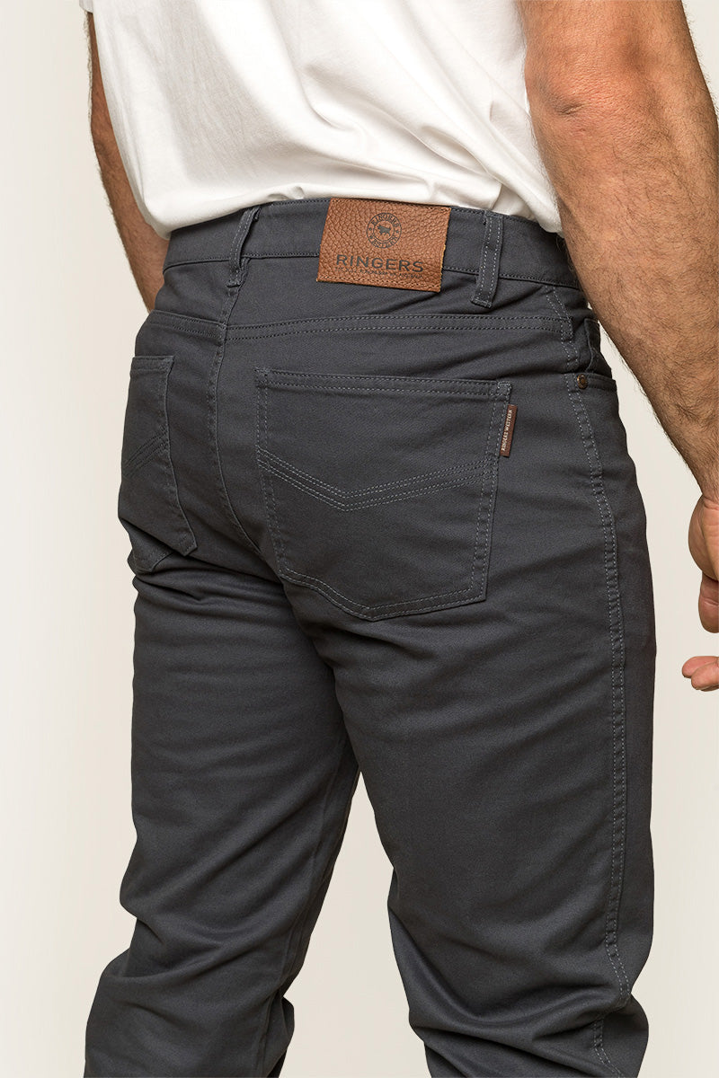 Ringers Western Avondale Mens 5 Pocket Stretch Drill Jeans - 16