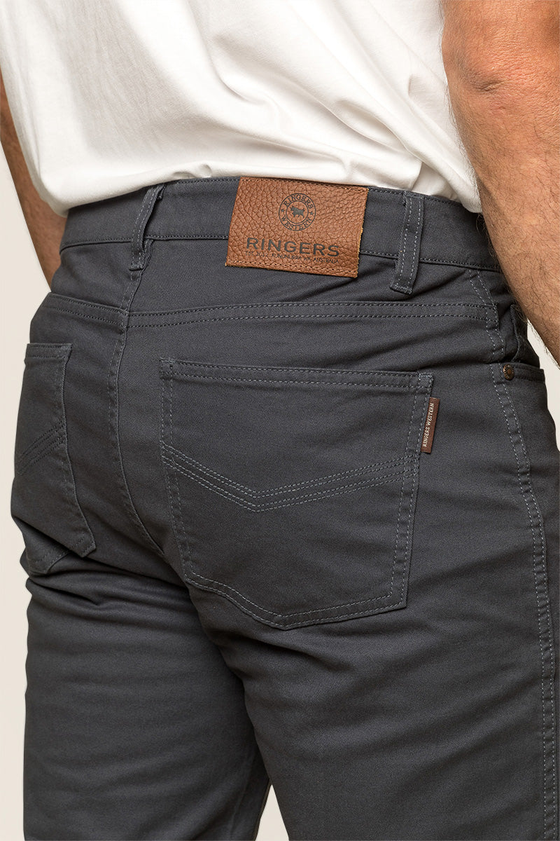 Ringers Western Avondale Mens 5 Pocket Stretch Drill Jeans - 17