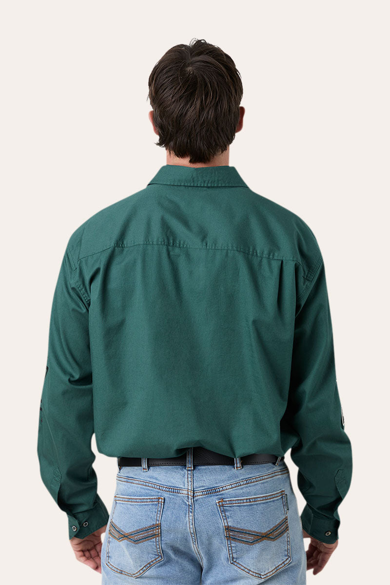Ringers Western Barrelman Mens Full Button Work Shirt - Back