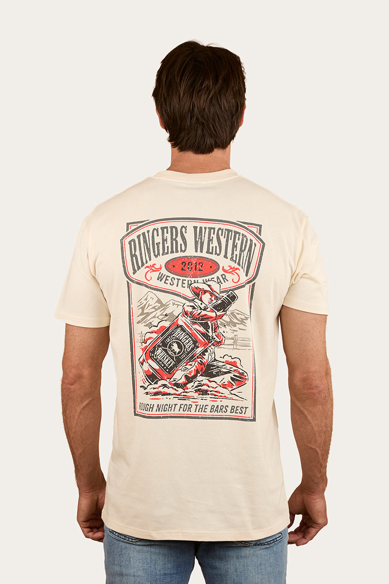Ringers Western Bars Best Mens Stock Fit T-Shirt - Off White
