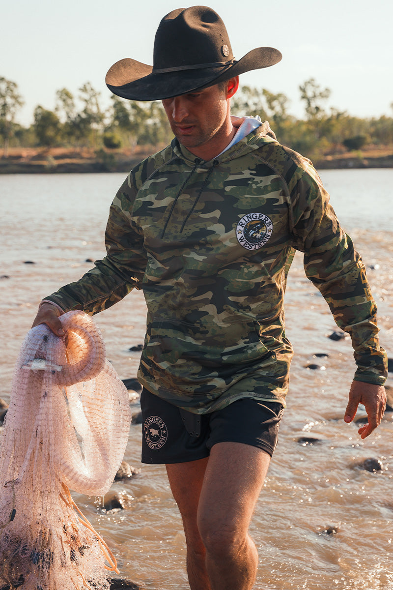 Ringers Western Big Catch Unisex Hooded Fishing Jersey