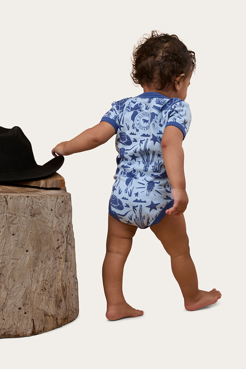 Ringers Western Boot Scootin Babies Short Sleeve Romper - 4