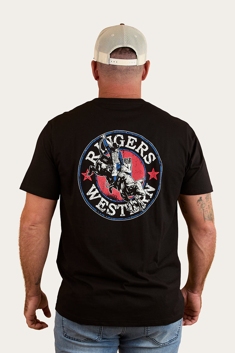 Ringers Western Bucking Bull Mens Loose Fit T-Shirt - 2