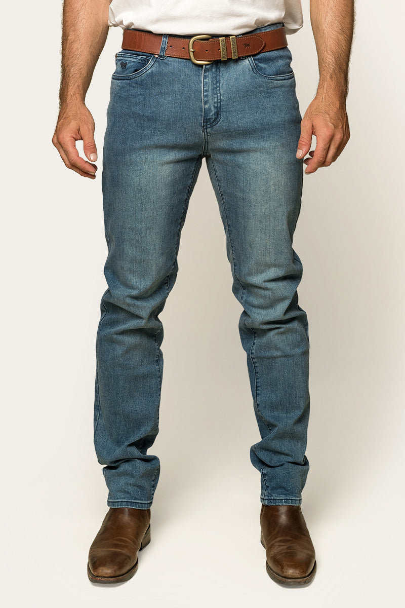 Ringers Western Burke Mens Mid Rise Tapered Slim Leg Jeans - 21