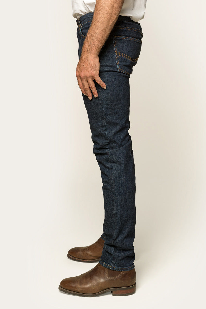 Ringers Western Burke Mens Mid Rise Tapered Slim Leg Jeans - 6