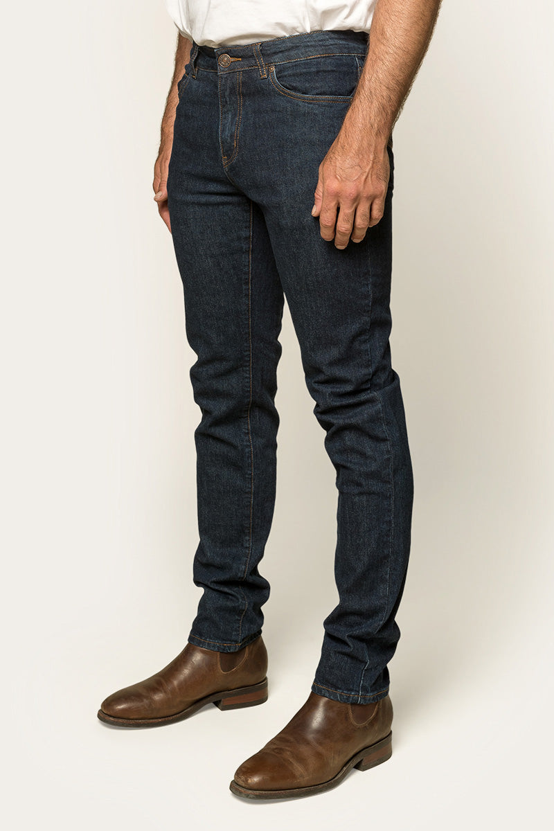 Ringers Western Burke Mens Mid Rise Tapered Slim Leg Jeans