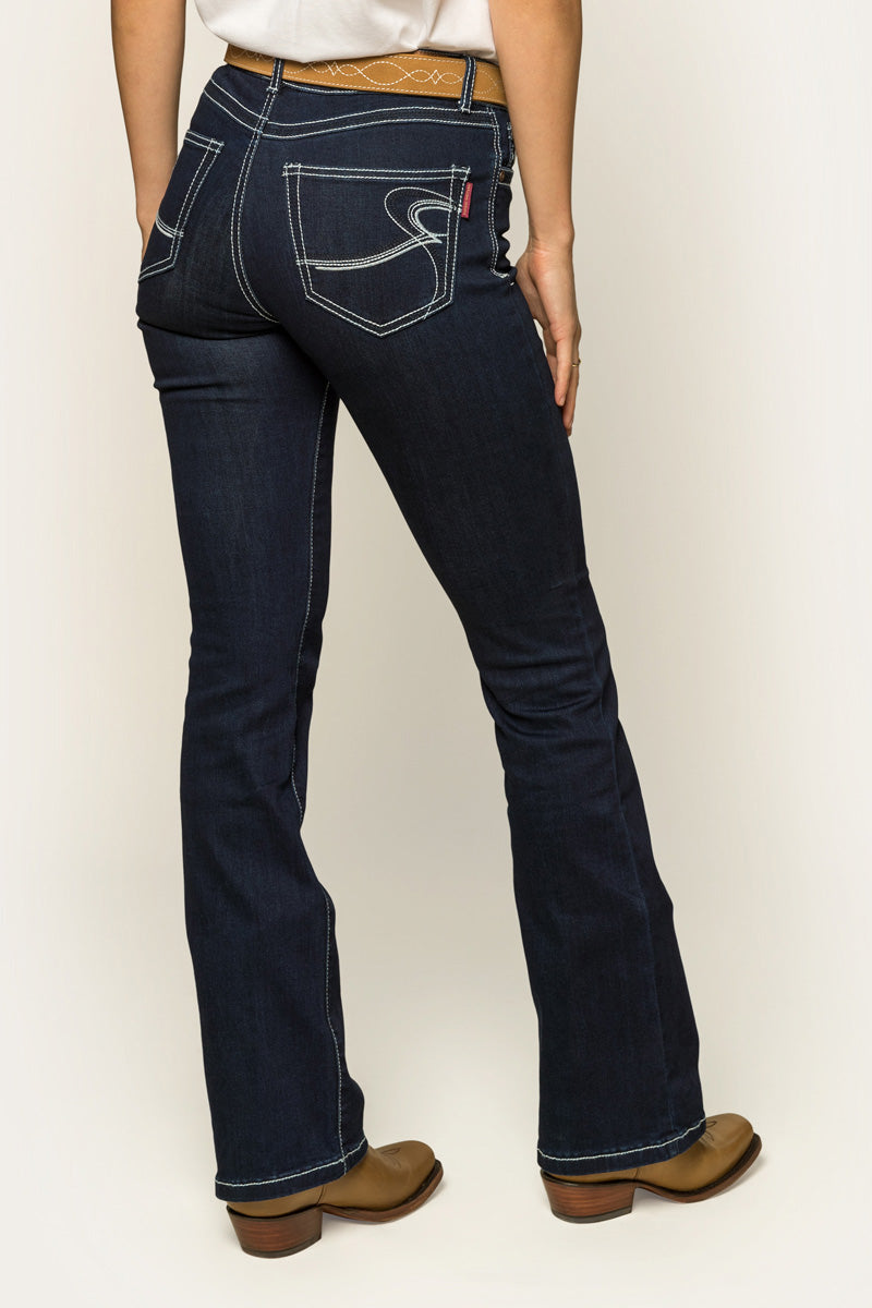 Ringers Western Caroline Womens Mid Rise Bootleg Jean - 13