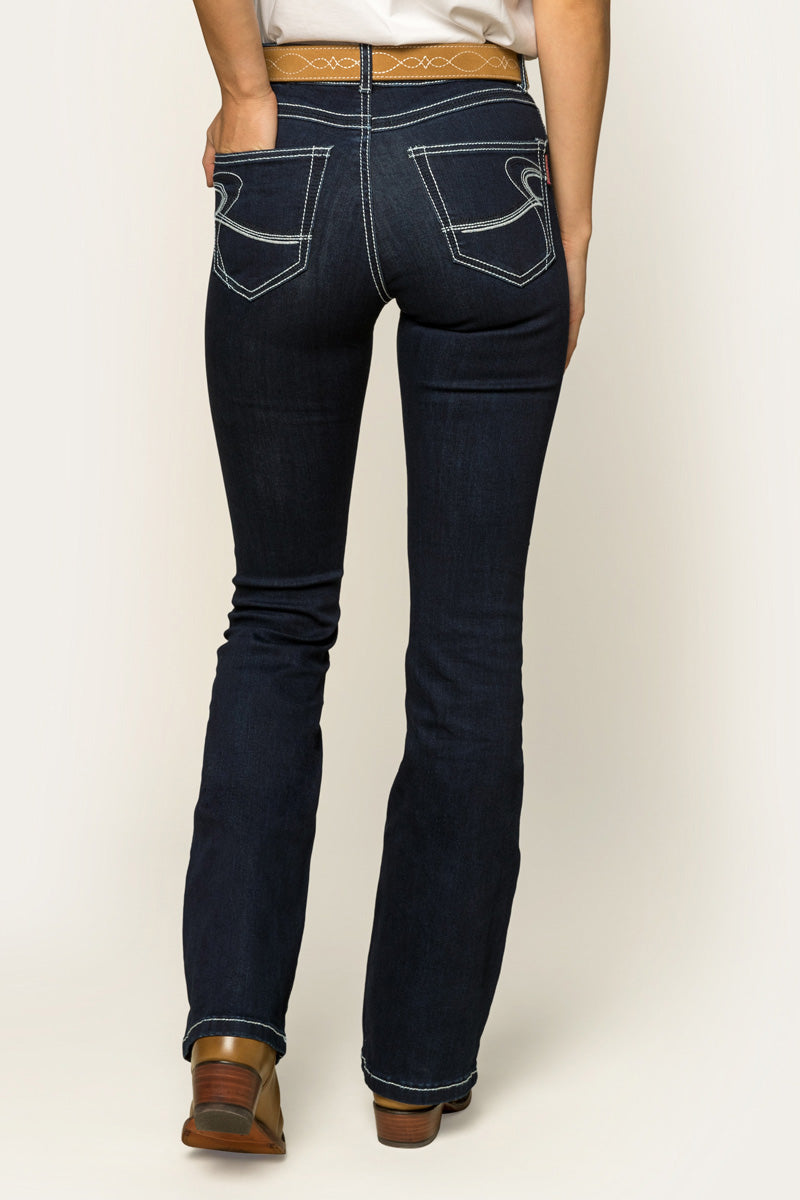 Ringers Western Caroline Womens Mid Rise Bootleg Jean - 14