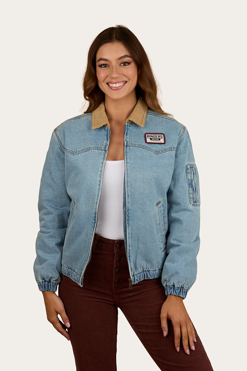 Ringers Western Charley Womens Western Bomber Jacket - Front