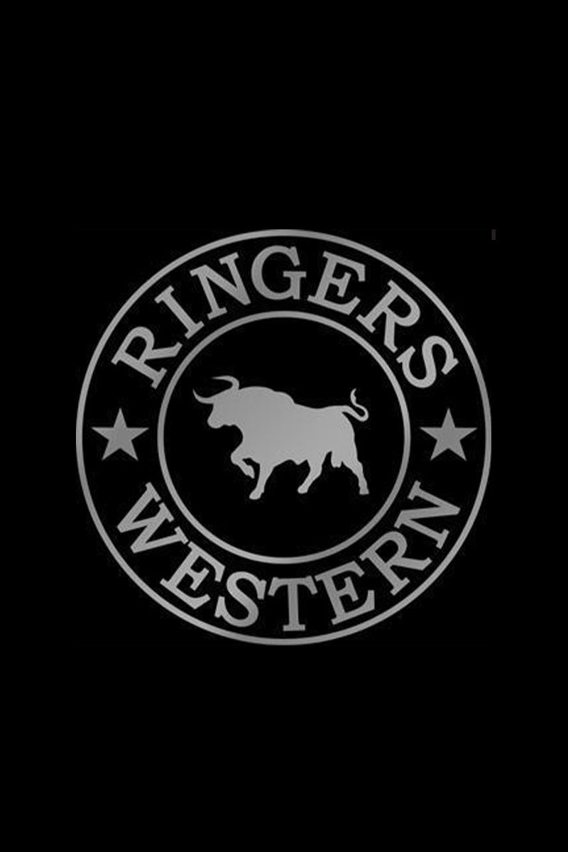 Ringers Western Classic Sticker - Black Silver
