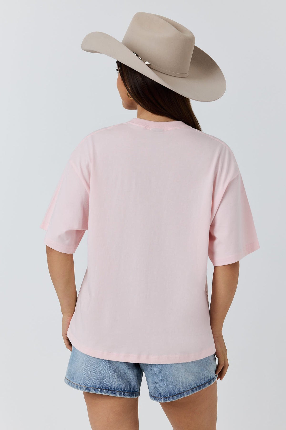 Ringers Western Cowboy Tears Womens Oversized T-Shirt - Back
