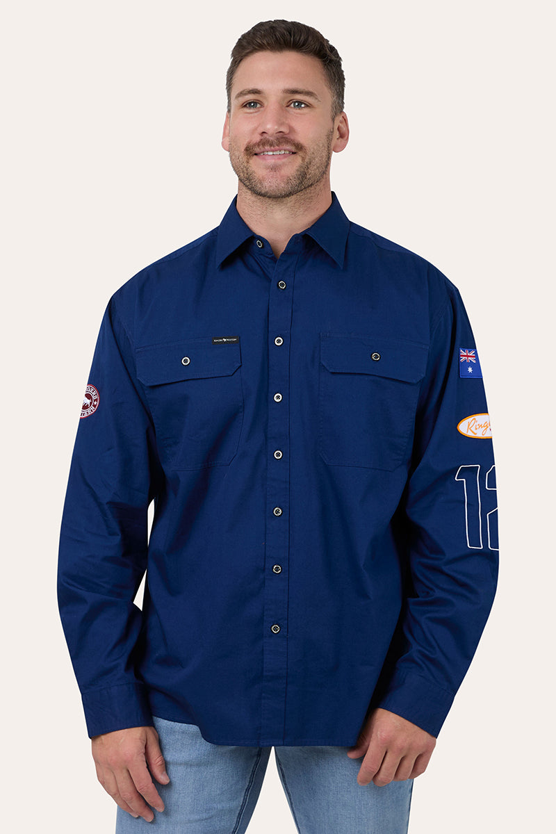 Ringers Western Drive By Mens Full Button Work Shirt