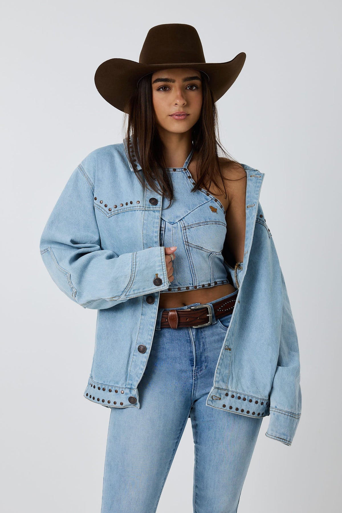 Ringers Western El Rancho Unisex Western Bomber Jacket - Front