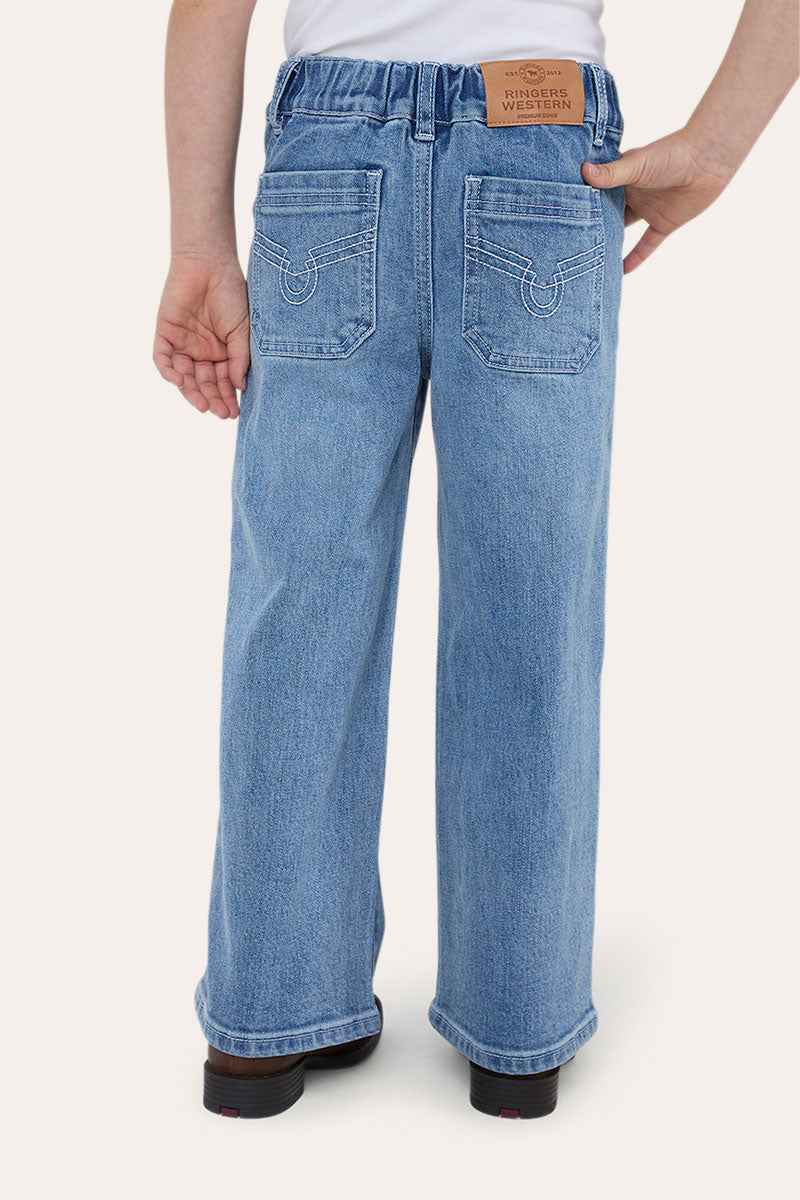 Ringers Western Georgie Kids Girls Wide Leg Jean - Back