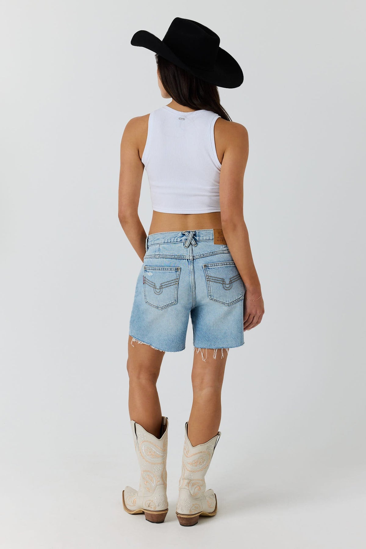 Ringers Western Hailey Womens Mid Rise Classic Short - Back