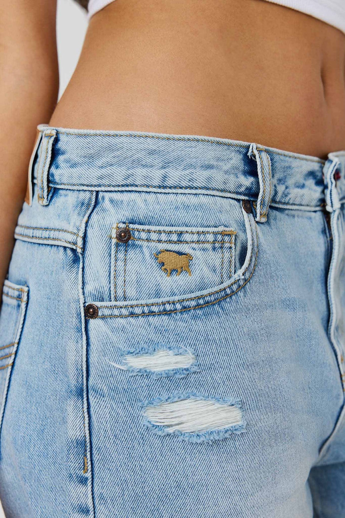 Ringers Western Hailey Womens Mid Rise Classic Short - Side