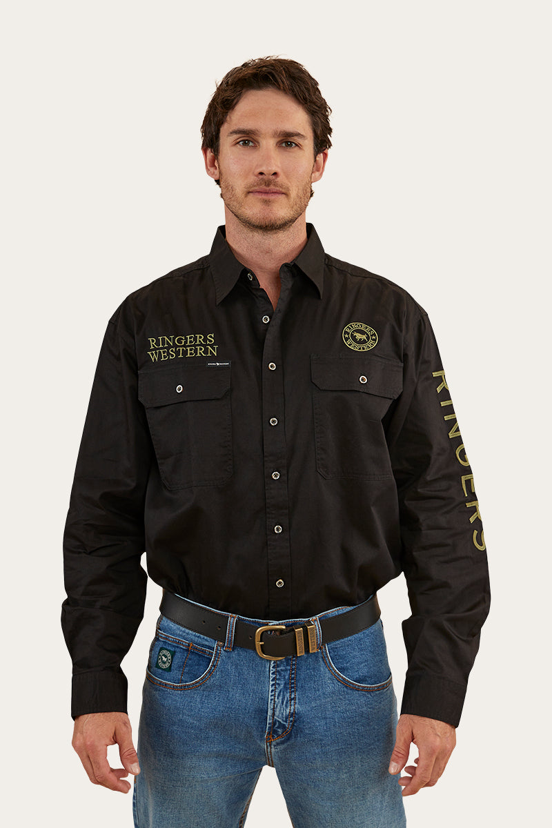 Ringers Western Hawkeye Mens Full Button Work Shirt - 10