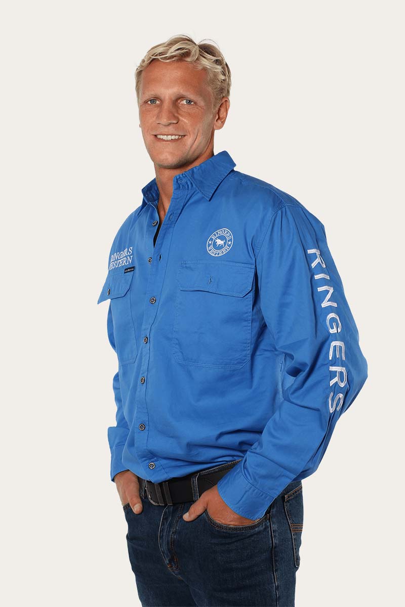 Ringers Western Hawkeye Mens Full Button Work Shirt - 5