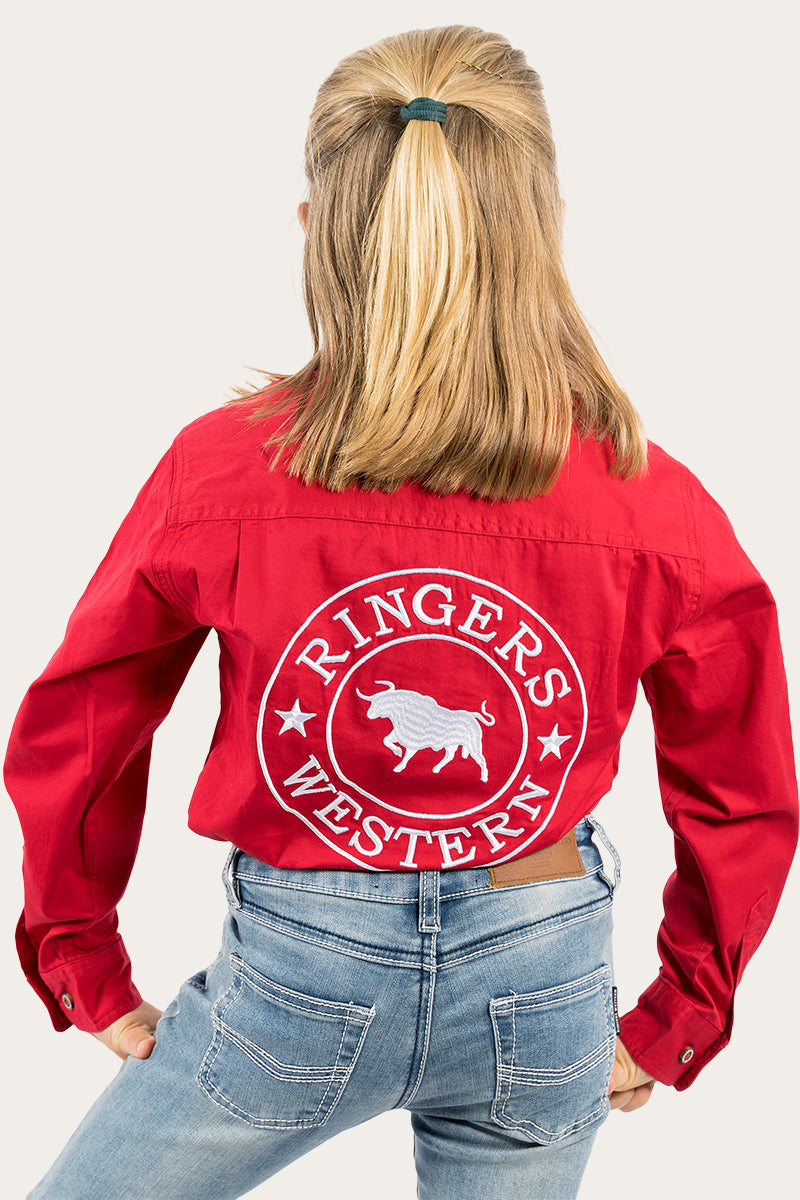 Ringers Western Jackaroo Kids Full Button Work Shirt - 13