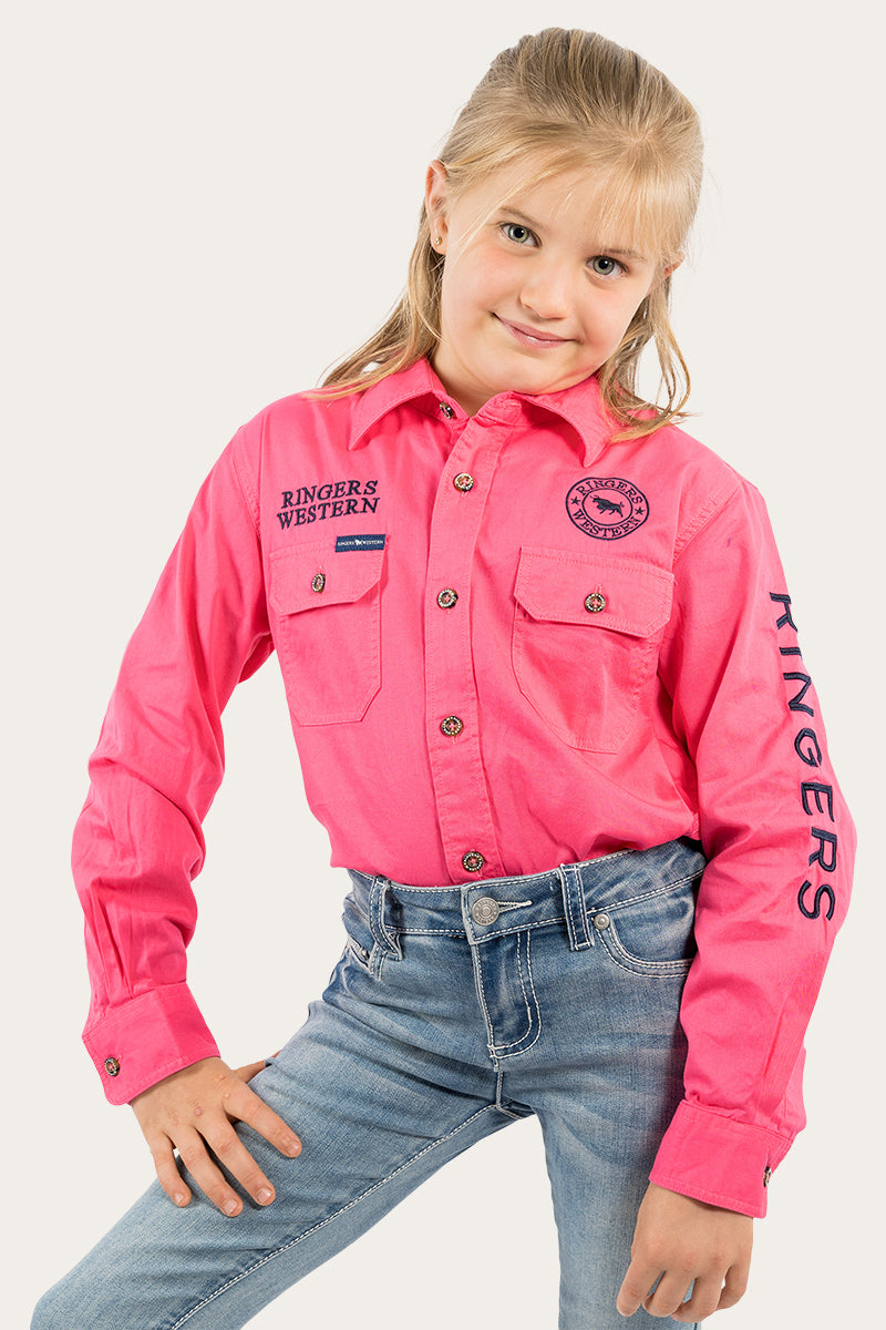 Ringers Western Jackaroo Kids Full Button Work Shirt - 14