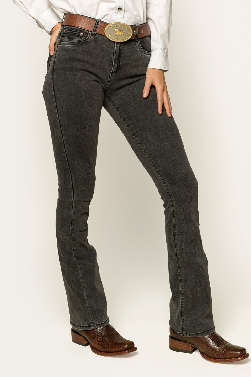 Ringers Western Katherine Cowgirl Womens Mid-Rise Bootleg Jeans - 8