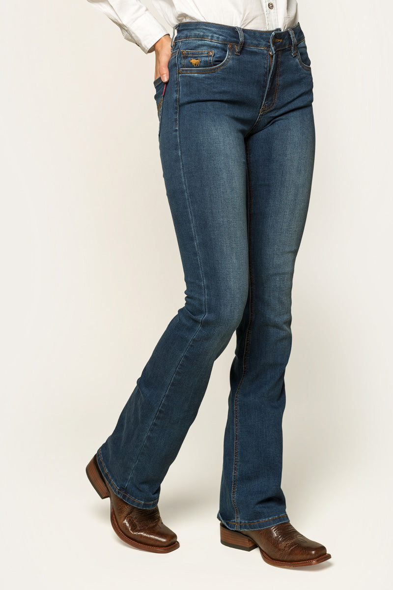 Ringers Western Katherine Womens Mid-Rise Bootleg Jeans - 9