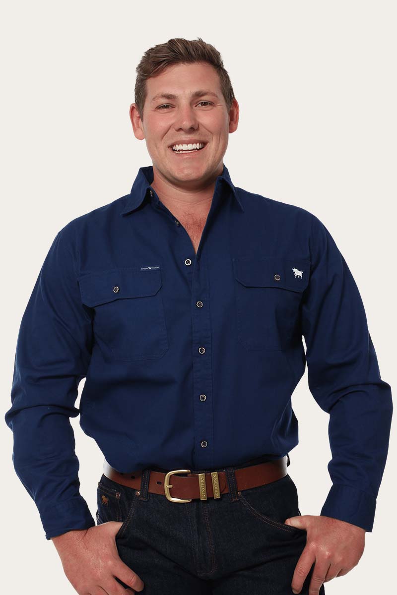 Ringers Western King River Mens Full Button Work Shirt - 4