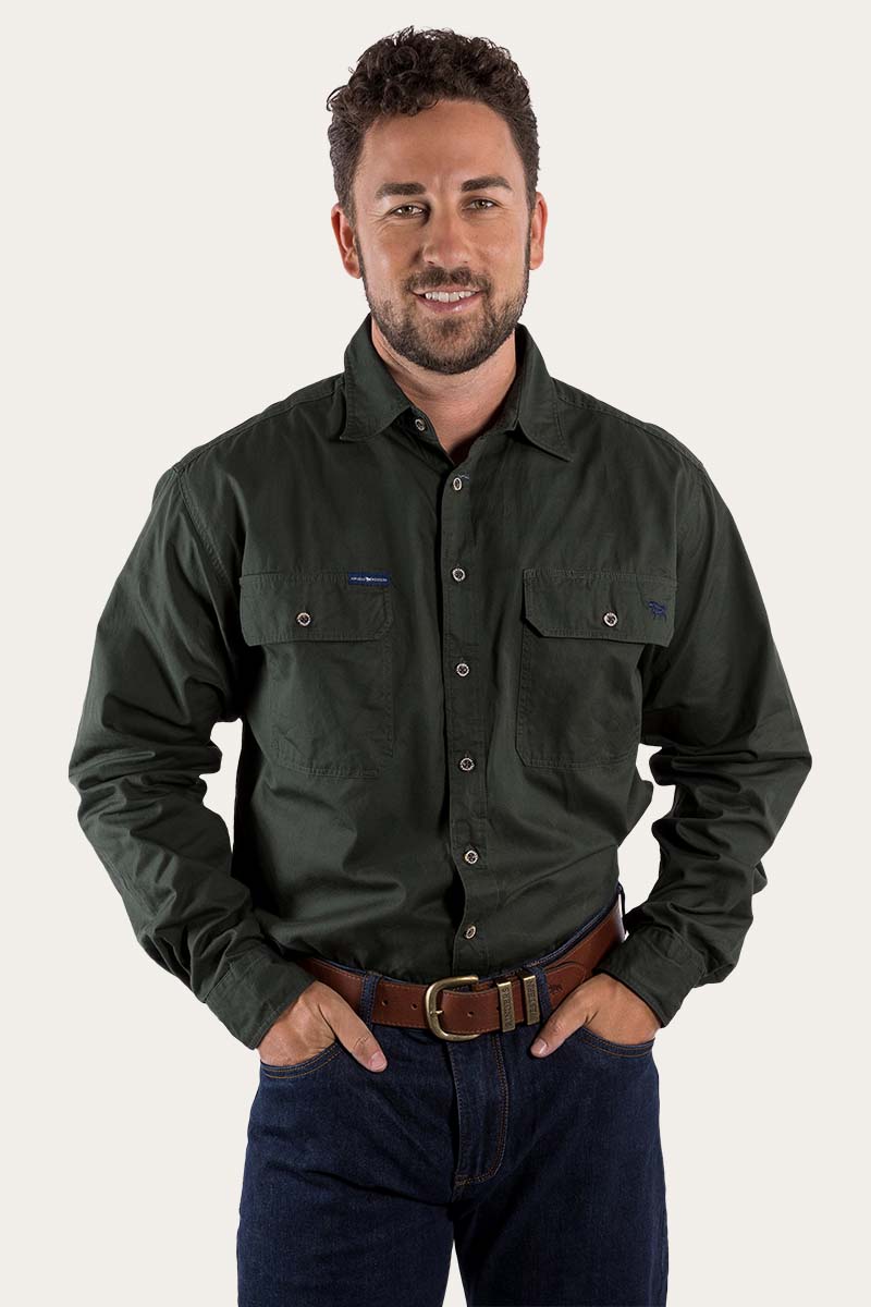 Ringers Western King River Mens Full Button Work Shirt - 4