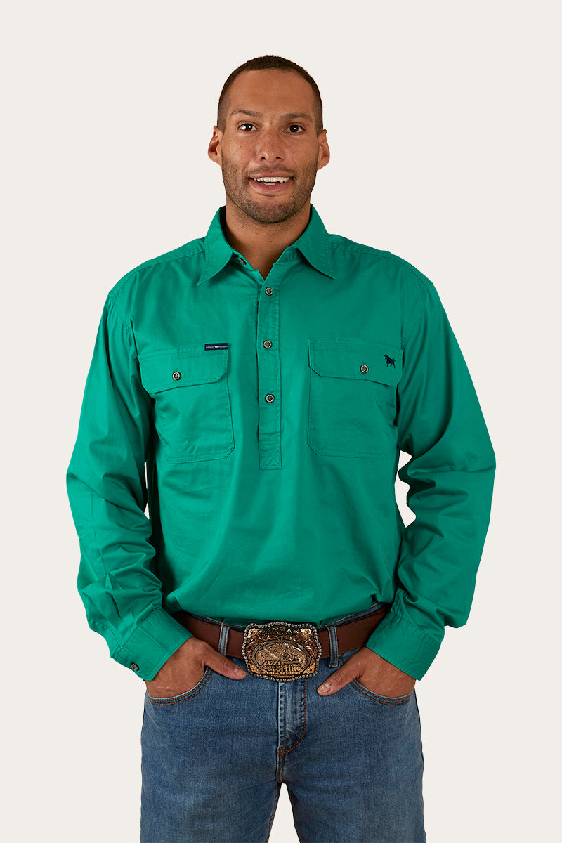 Ringers Western King River Mens Half Button Work Shirt - 18