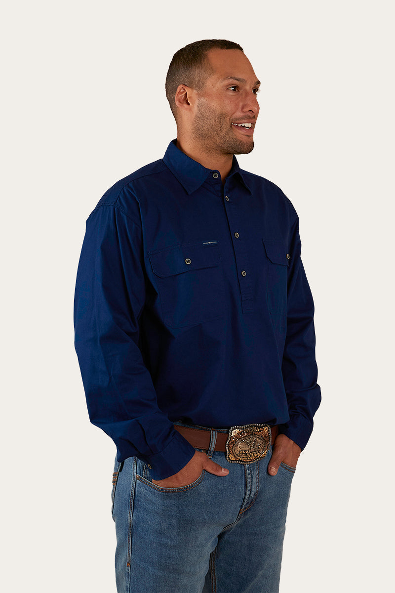 Ringers Western King River Mens Half Button Work Shirt - 25