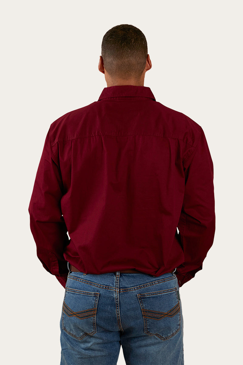 Ringers Western King River Mens Half Button Work Shirt - 23