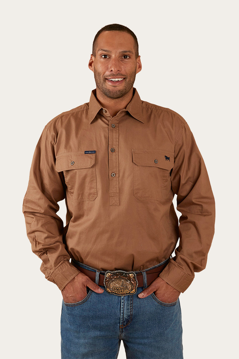 Ringers Western King River Mens Half Button Work Shirt - 5