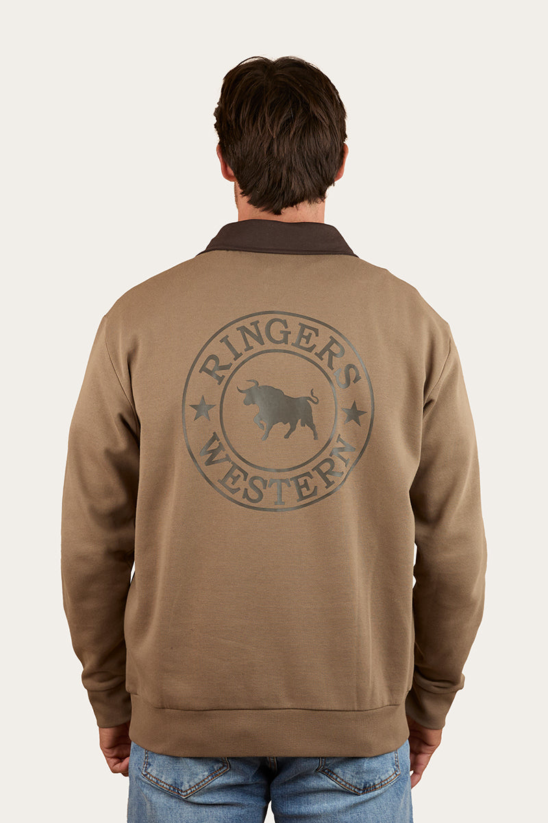 Ringers Western Lachlan Mens 1/4 Zip Crew - Back