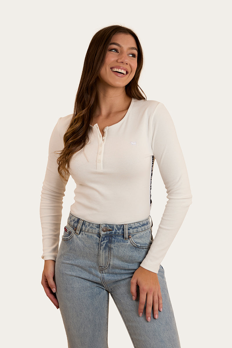 Ringers Western Laila Womens Long Sleeve Rib Top - 11