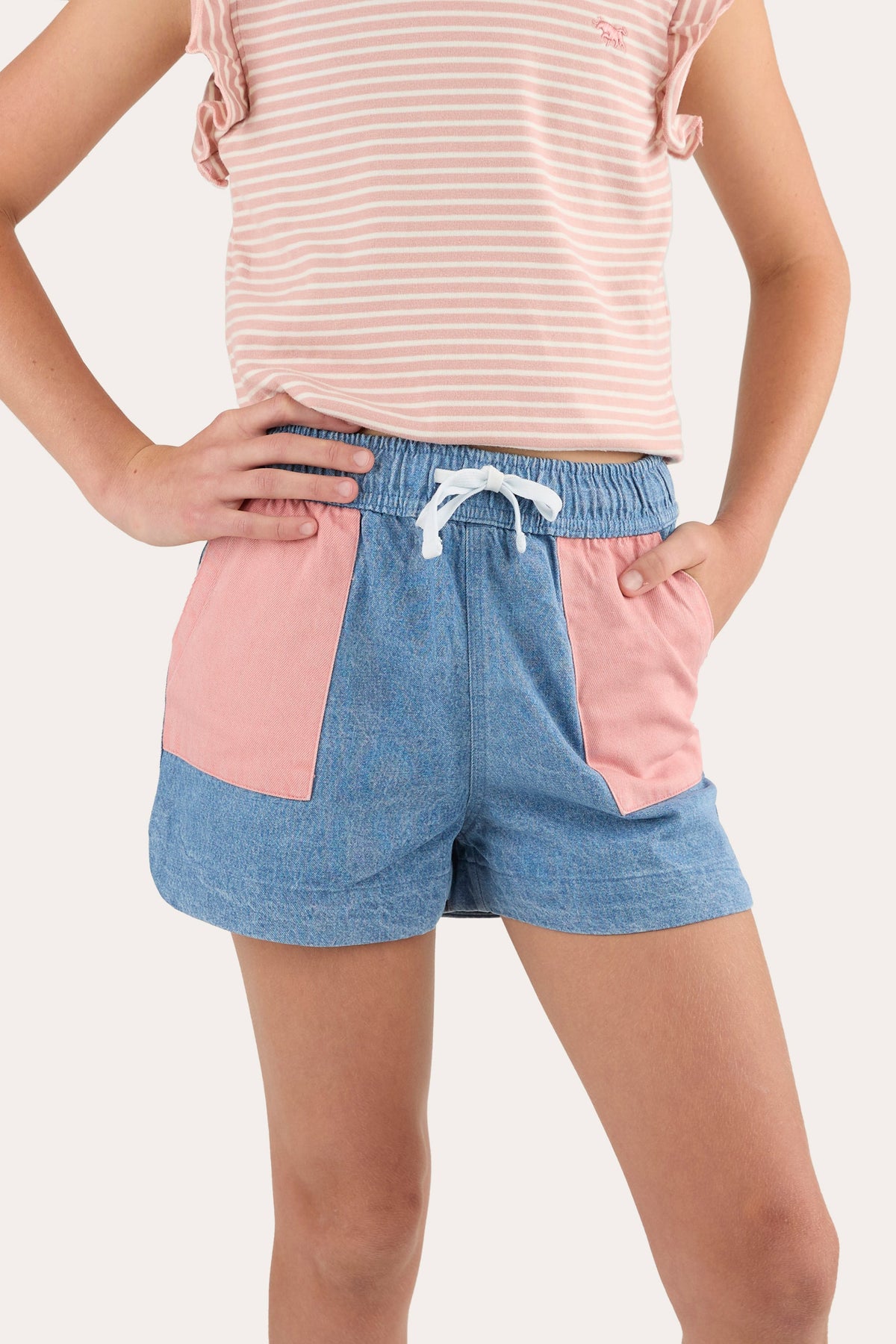 Ringers Western Lilian Kids Cotton Short - Chambray