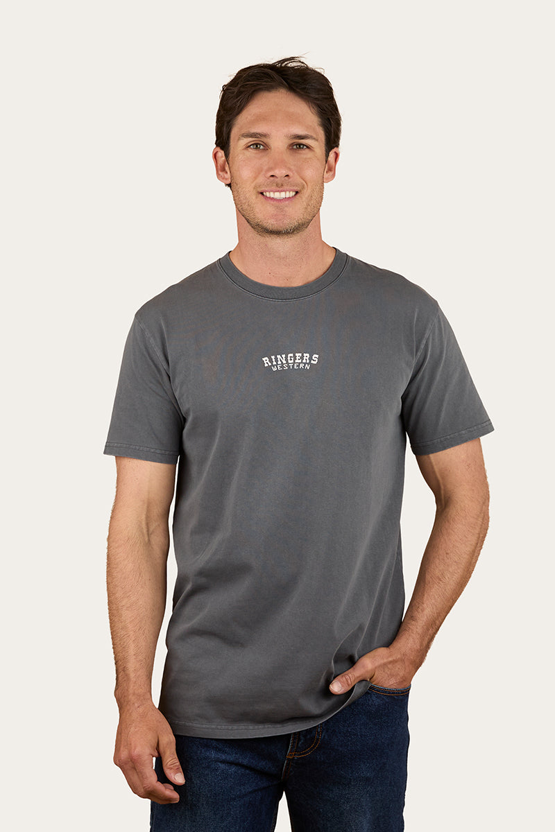 Ringers Western Lone Rider Mens Stock Fit T-Shirt - Washed Black