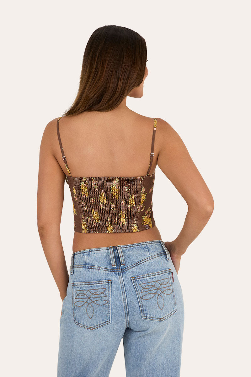 Ringers Western Madison Womens Shirred Corset Top - Back