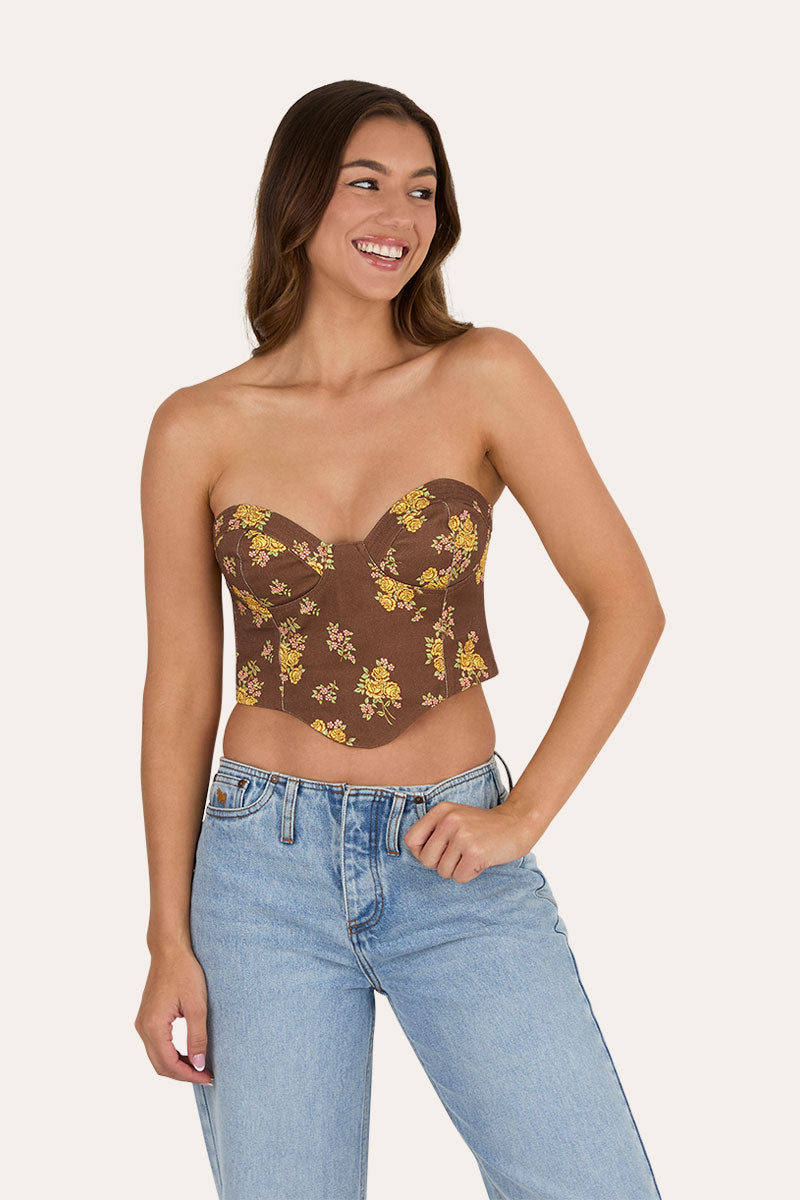 Ringers Western Madison Womens Shirred Corset Top