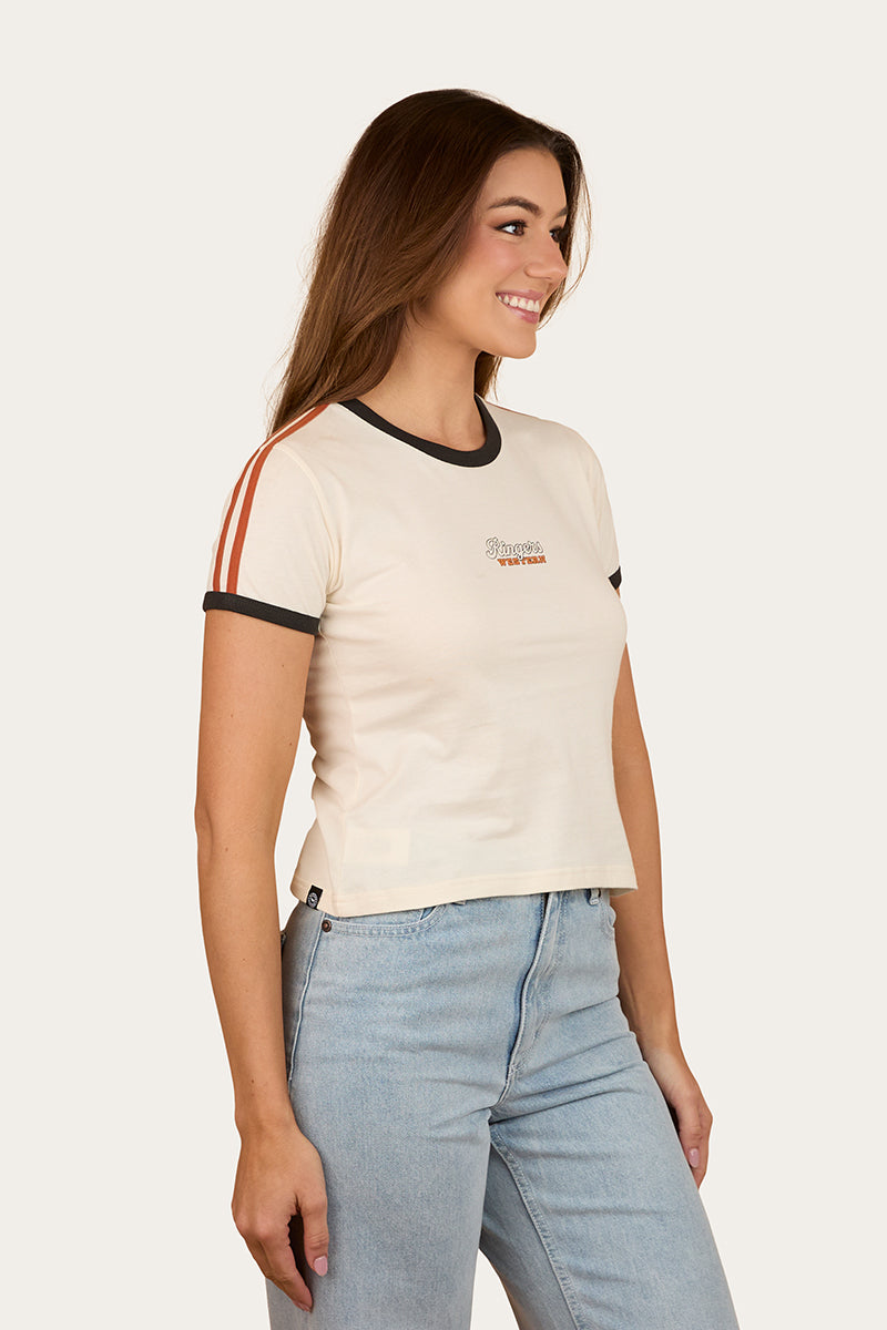 Ringers Western Mae Womens Ringer T-Shirt - Side