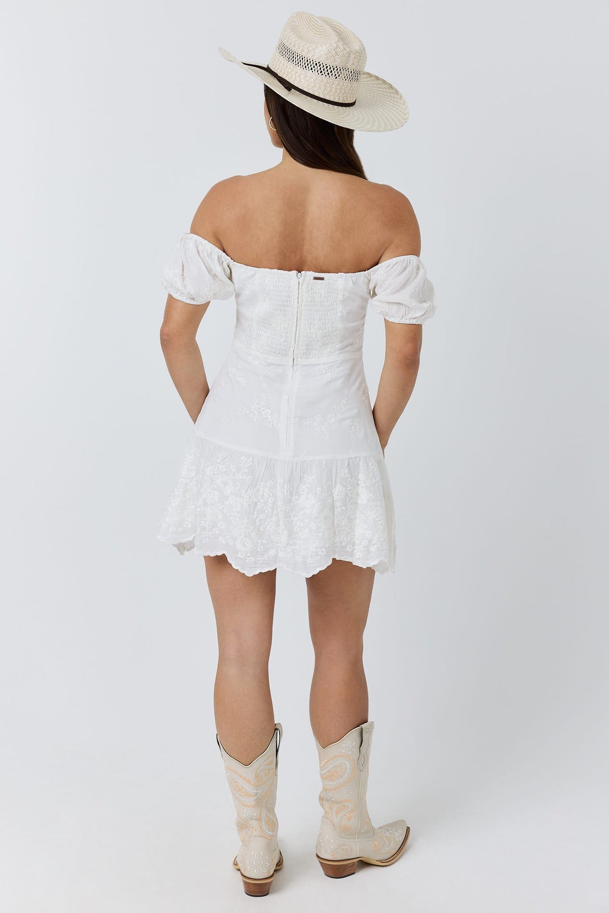 Ringers Western Marisol Womens Broderie Mini Dress - 2