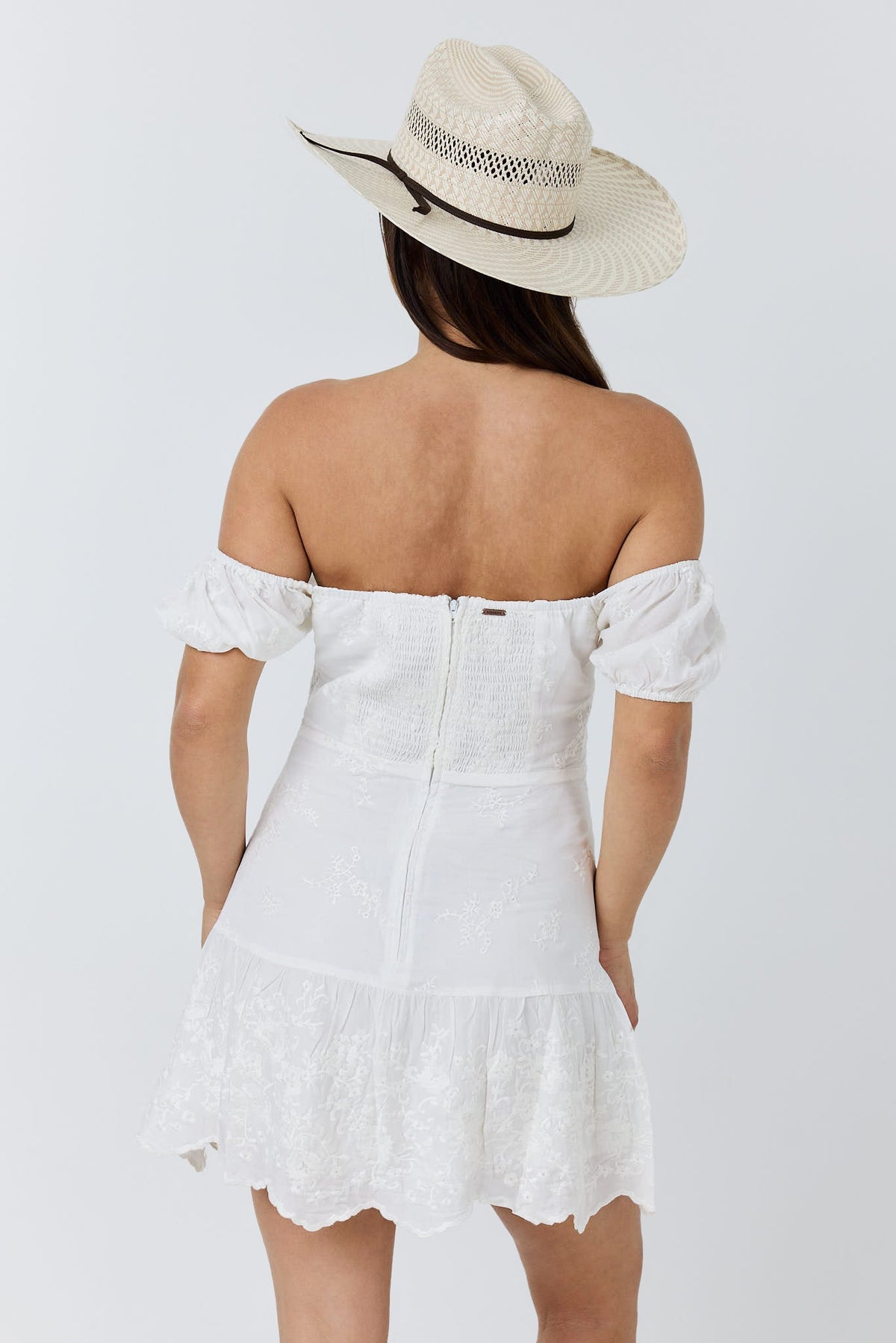 Ringers Western Marisol Womens Broderie Mini Dress - Back